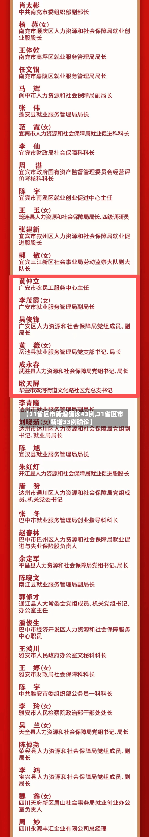 【31省区市新增确诊43例,31省区市新增33例确诊】-第2张图片