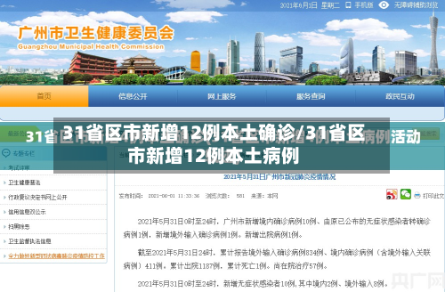 31省区市新增12例本土确诊/31省区市新增12例本土病例