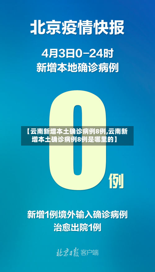【云南新增本土确诊病例8例,云南新增本土确诊病例8例是哪里的】-第2张图片
