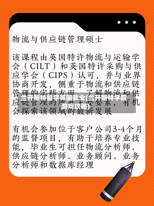 兰开斯特留学英国就业(兰开斯特学院游戏攻略)-第3张图片