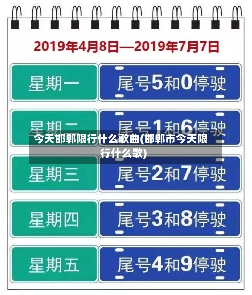 今天邯郸限行什么歌曲(邯郸市今天限行什么歌)