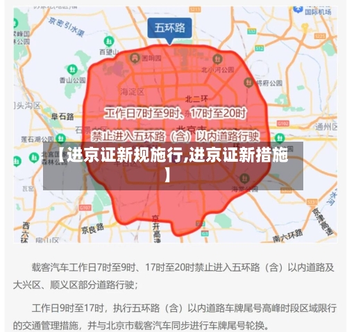 【进京证新规施行,进京证新措施】-第3张图片