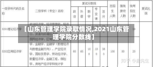 【山东管理学院录取情况,2021山东管理学院分数线】-第3张图片