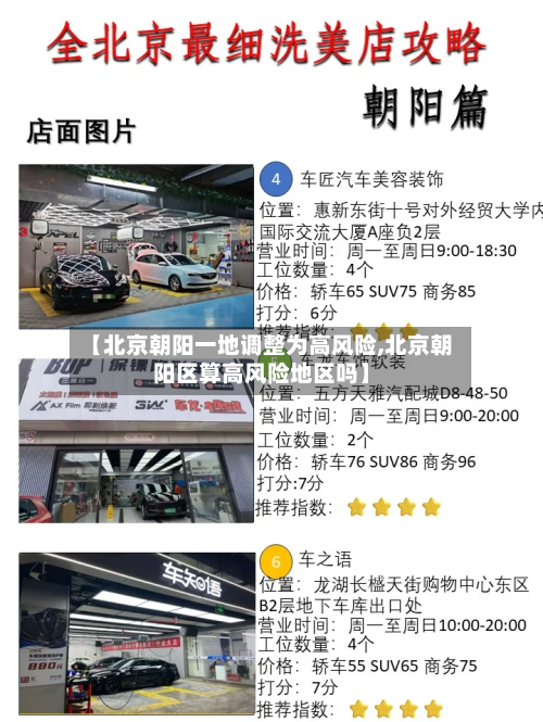 【北京朝阳一地调整为高风险,北京朝阳区算高风险地区吗】