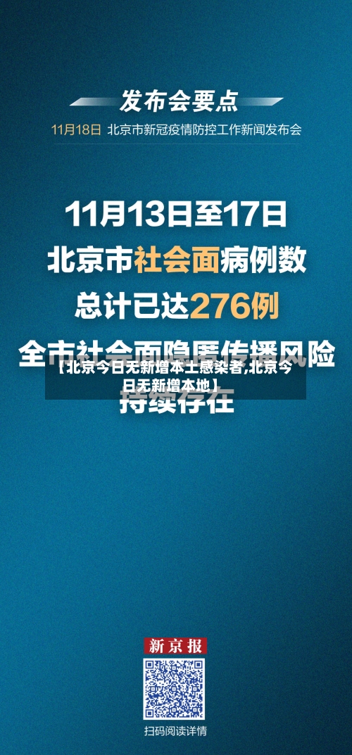 【北京今日无新增本土感染者,北京今日无新增本地】