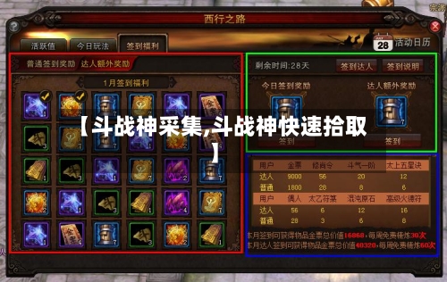 【斗战神采集,斗战神快速拾取】