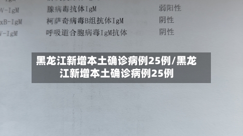 黑龙江新增本土确诊病例25例/黑龙江新增本土确诊病例25例-第3张图片