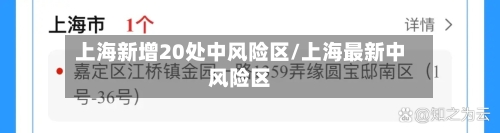上海新增20处中风险区/上海最新中风险区-第2张图片
