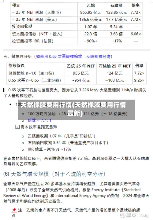天然橡胶费用行情(天然橡胶费用行情最新)-第2张图片