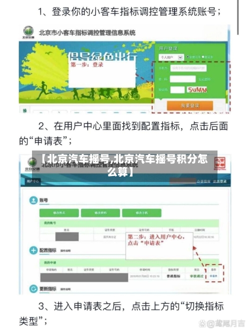 【北京汽车摇号,北京汽车摇号积分怎么算】-第3张图片
