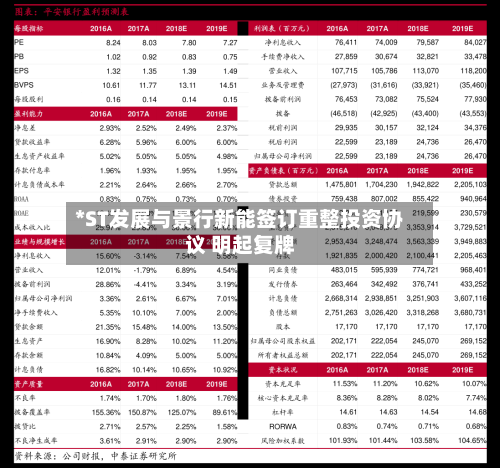 *ST发展与景行新能签订重整投资协议 明起复牌-第1张图片