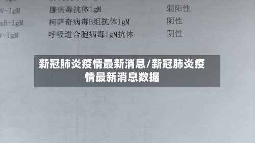 新冠肺炎疫情最新消息/新冠肺炎疫情最新消息数据-第2张图片