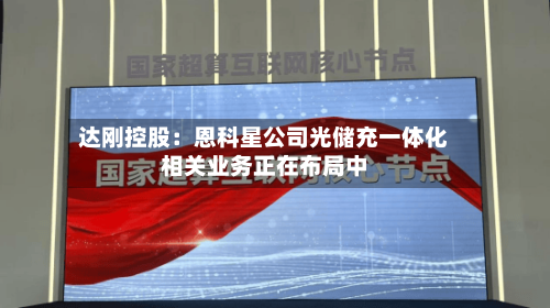 达刚控股：恩科星公司光储充一体化相关业务正在布局中-第2张图片