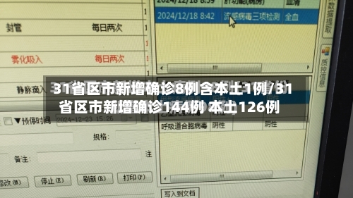 31省区市新增确诊8例含本土1例/31省区市新增确诊144例 本土126例-第2张图片