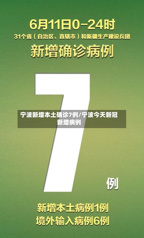 宁波新增本土确诊7例/宁波今天新冠新增病例