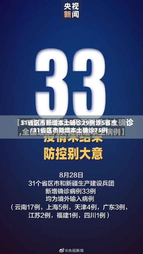 31省区市新增本土确诊29例涉5省市/31省区市新增本土确诊75例