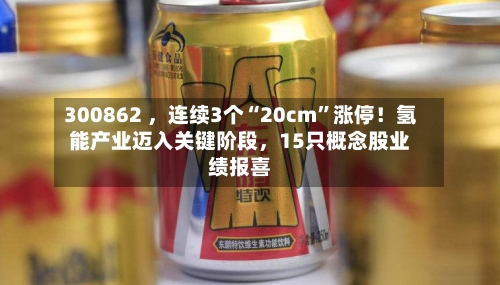 300862 	，连续3个“20cm	”涨停！氢能产业迈入关键阶段，15只概念股业绩报喜-第2张图片