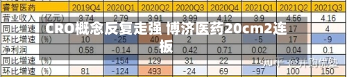 CRO概念反复走强 博济医药20cm2连板-第1张图片