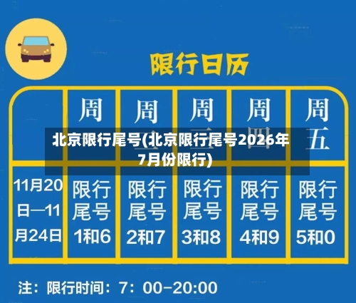 北京限行尾号(北京限行尾号2026年7月份限行)-第3张图片