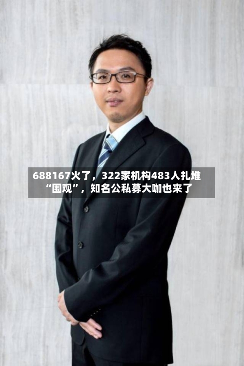 688167火了，322家机构483人扎堆“围观”，知名公私募大咖也来了