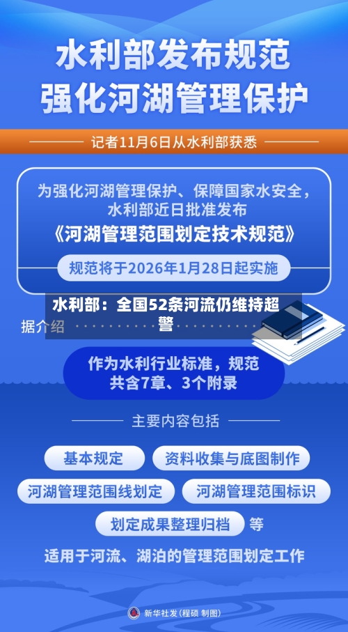 水利部：全国52条河流仍维持超警