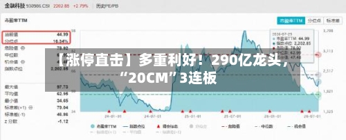 【涨停直击】多重利好！290亿龙头，“20CM	”3连板-第1张图片