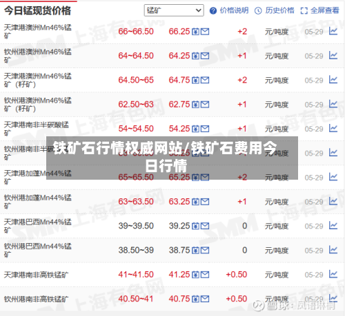 铁矿石行情权威网站/铁矿石费用今日行情-第2张图片
