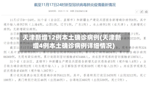 天津新增12例本土确诊病例(天津新增4例本土确诊病例详细情况)-第2张图片