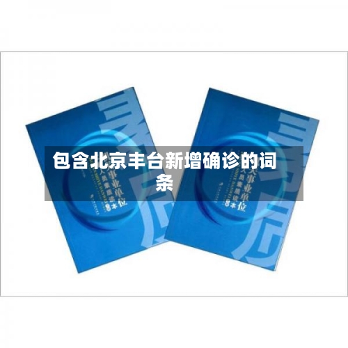 包含北京丰台新增确诊的词条-第2张图片