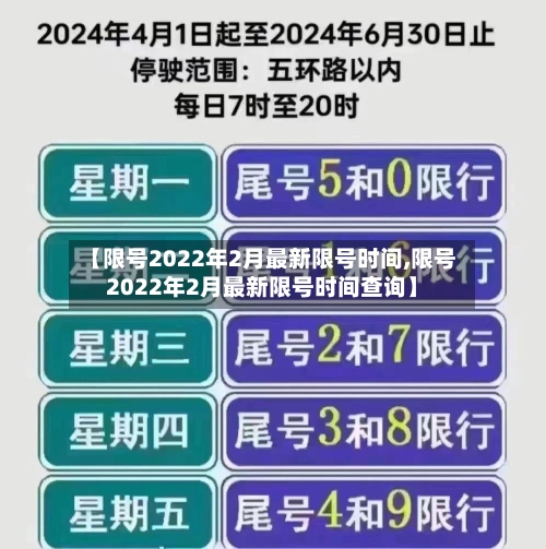 【限号2022年2月最新限号时间,限号2022年2月最新限号时间查询】-第2张图片