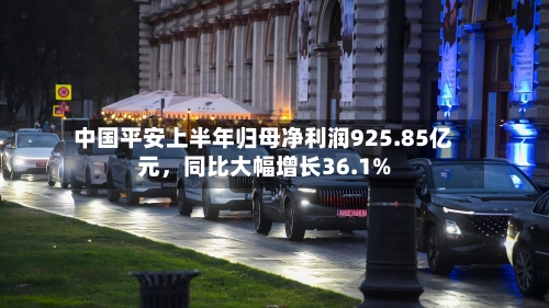 中国平安上半年归母净利润925.85亿元，同比大幅增长36.1%